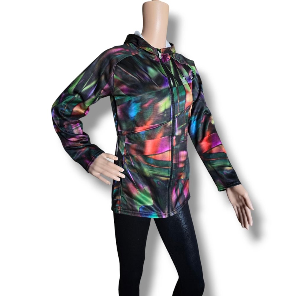 SPYDER Youth Multicolored Ryze Spectra Fleece Hooded Jacket Unisex XL (18) - Picture 3 of 16